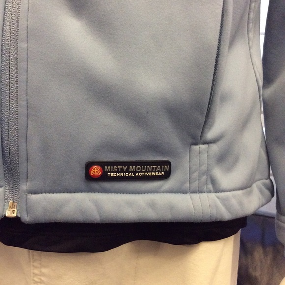 Misty Mountain blue-grey zip up activewear jacket - Picture 6 of 8